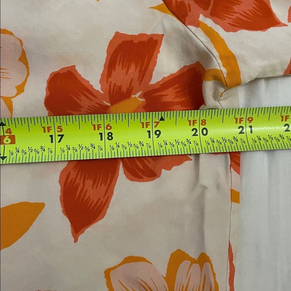 Finity Naturals VTG 90s Silk Hawaiian Floral Button Up Top Shirt Womens Size 6 - Picture 6 of 8